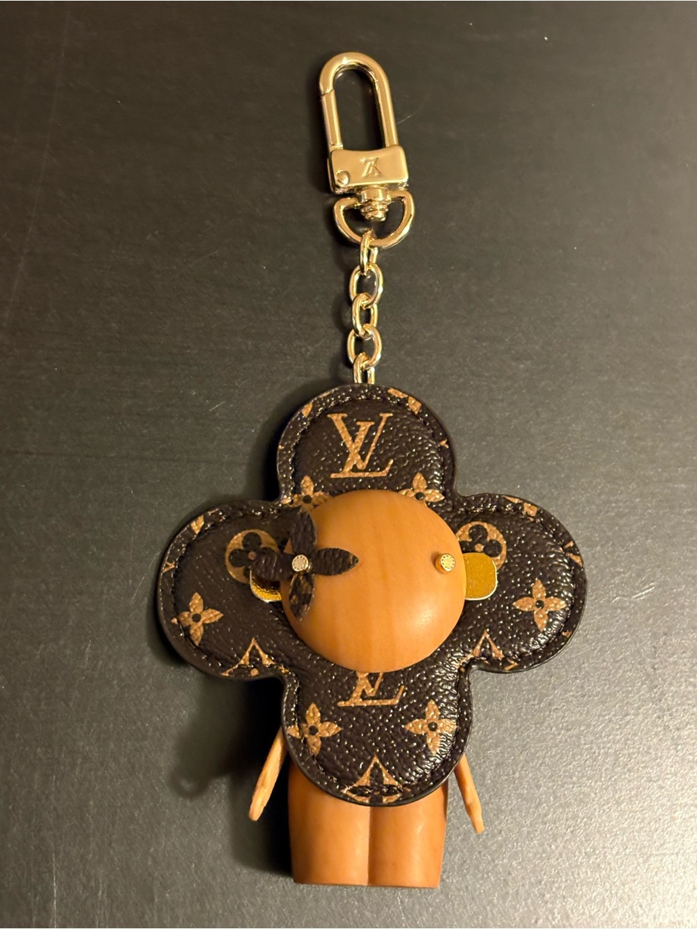 Vivienne Doll Bag Keychain Brown Flower Multi